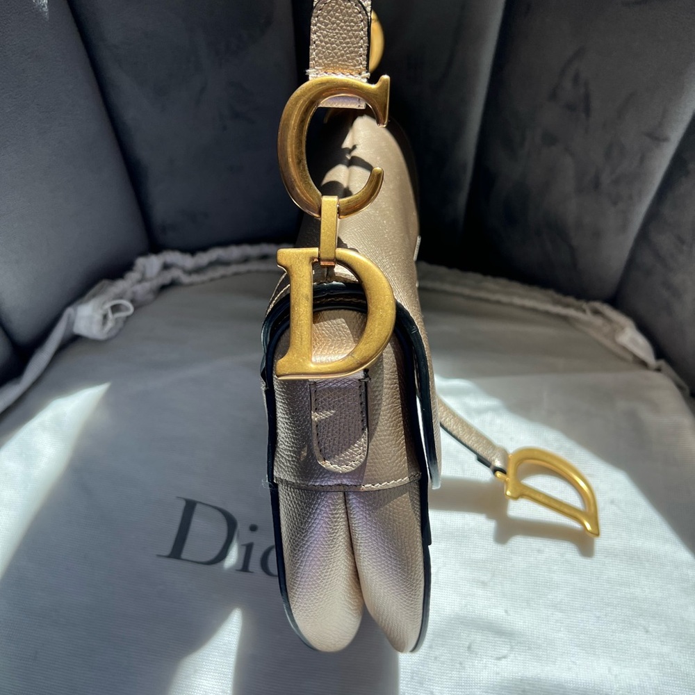Dior saddle bag ultra rare champagne gold - Picture 7 of 15